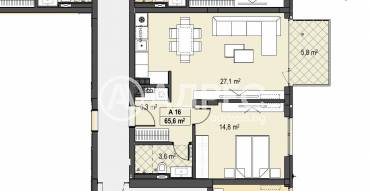 Двустаен апартамент, София, Бояна, 678452, Снимка 1