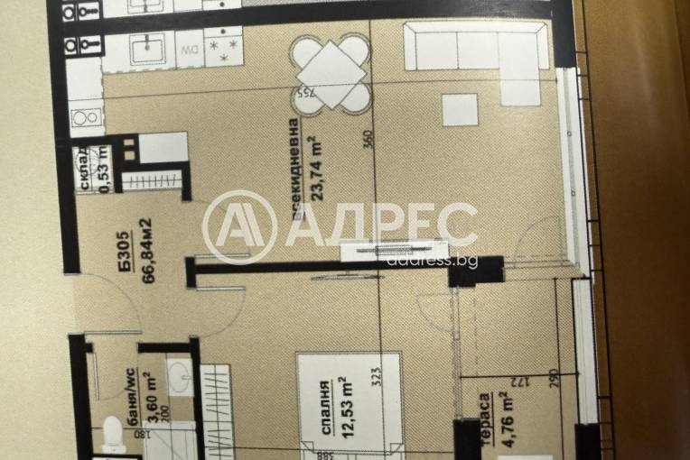 Двустаен апартамент, Бургас, Хоризонт, 689452, Снимка 10