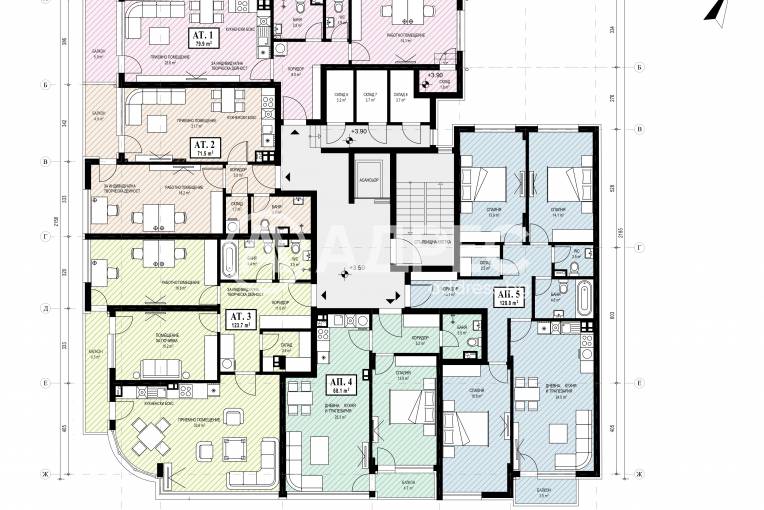 Двустаен апартамент, София, Лагера, 691452, Снимка 2