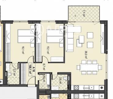 Тристаен апартамент, София, Бояна, 678453, Снимка 1