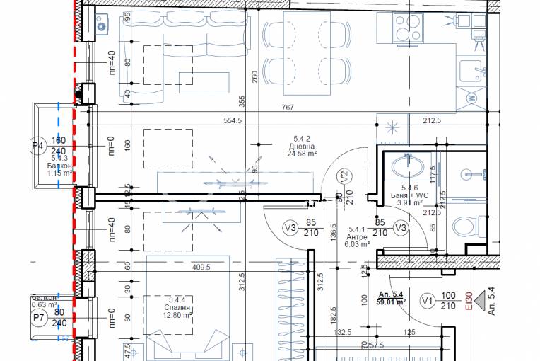 Двустаен апартамент, София, Овча купел, 675454, Снимка 3