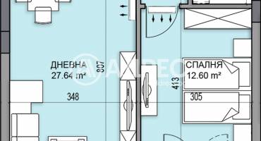 Двустаен апартамент, Пловдив, Гагарин, 683455, Снимка 3