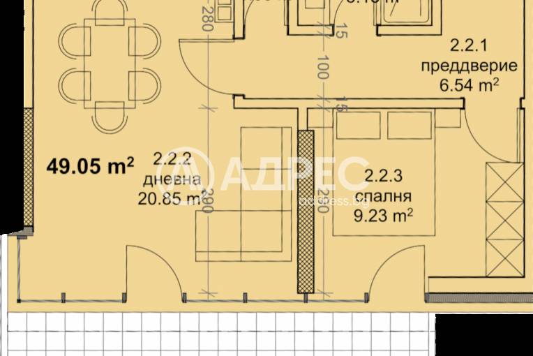 Двустаен апартамент, Варна, Младост 1, 671456, Снимка 2