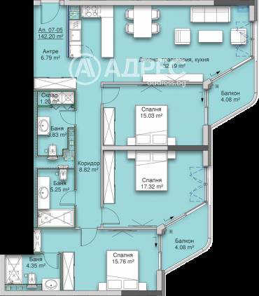 Многостаен апартамент, София, Кръстова вада, 589458, Снимка 1