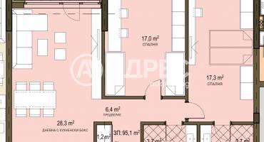 Тристаен апартамент, София, Овча купел 2, 686458