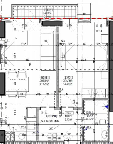 Двустаен апартамент, София, Център, 657459, Снимка 1