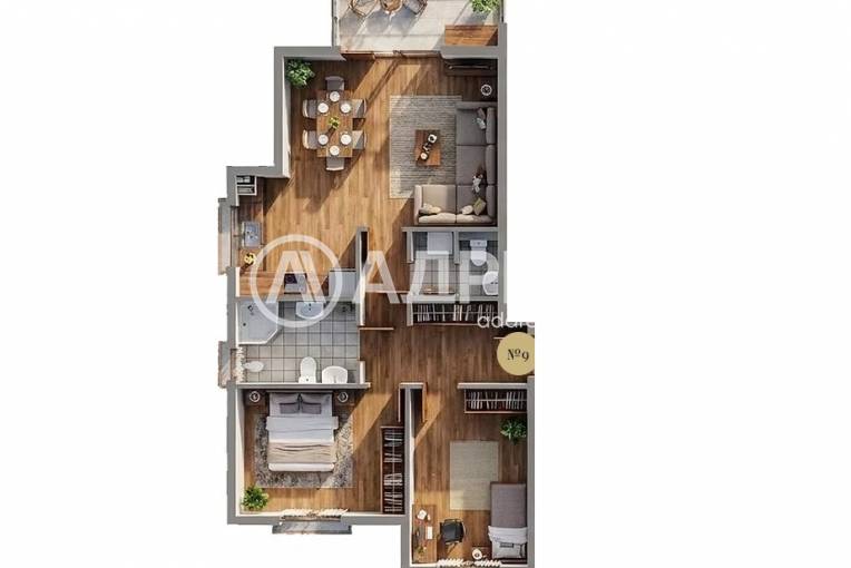Тристаен апартамент, Варна, Възраждане 3, 684460, Снимка 1
