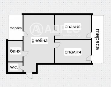 Тристаен апартамент, София, Карпузица, 621461, Снимка 1