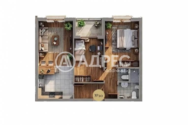 Тристаен апартамент, Варна, Възраждане 3, 684461, Снимка 1
