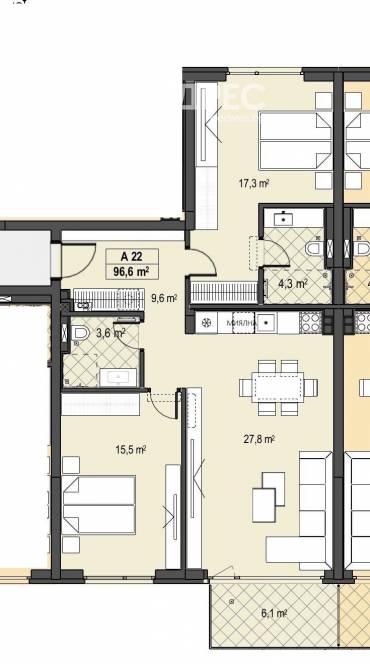 Тристаен апартамент, София, Бояна, 678464, Снимка 1