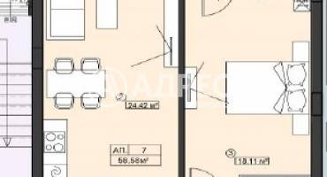 Двустаен апартамент, София, Манастирски ливади - запад, 679464, Снимка 1