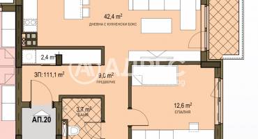 Тристаен апартамент, София, Овча купел 2, 686465, Снимка 2