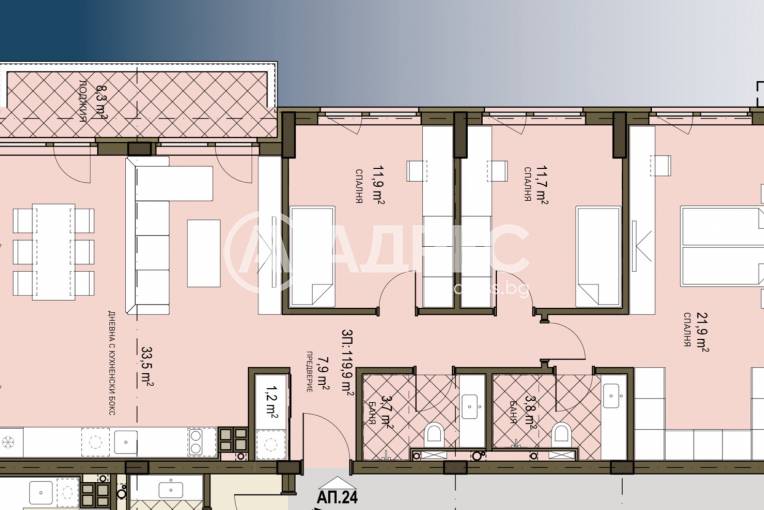 Многостаен апартамент, София, Овча купел 2, 686466, Снимка 1