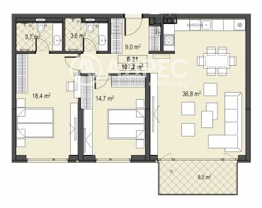 Тристаен апартамент, София, Бояна, 674468, Снимка 1