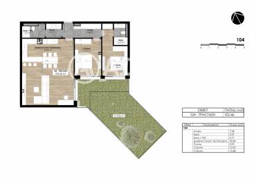 Тристаен апартамент, София, Витоша, 683468, Снимка 1