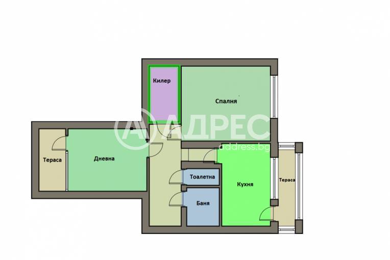 Двустаен апартамент, София, Свобода, 669469, Снимка 3