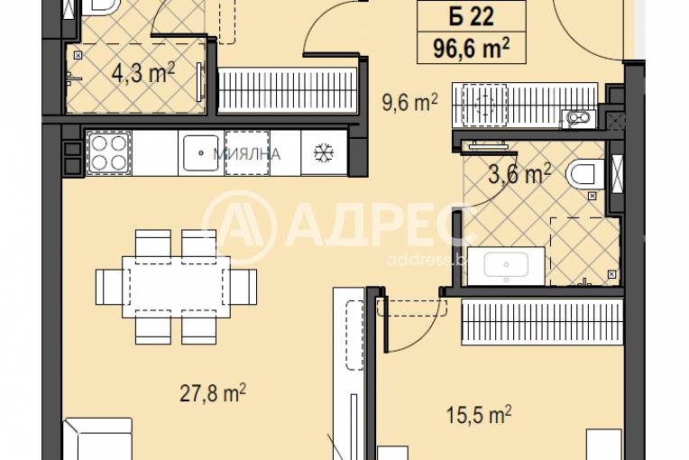 Тристаен апартамент, София, Бояна, 674469, Снимка 4