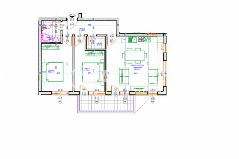 Тристаен апартамент, Варна, Възраждане 1, 680469, Снимка 7