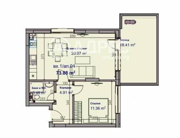 Двустаен апартамент, Варна, Младост 1, 683470, Снимка 1