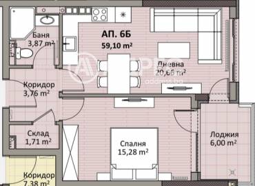 Двустаен апартамент, София, Надежда 2, 697470, Снимка 1