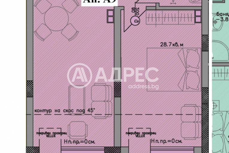 Едностаен апартамент, Черноморец, 629475, Снимка 1