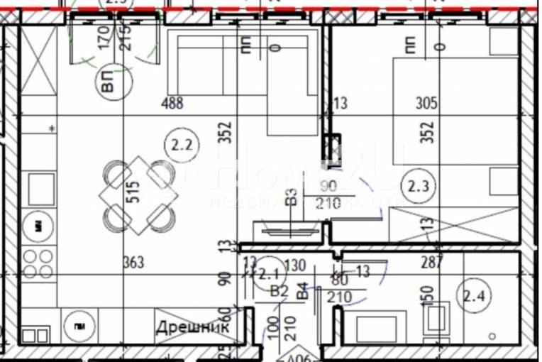 Двустаен апартамент, Варна, Кайсиева градина, 658477, Снимка 1