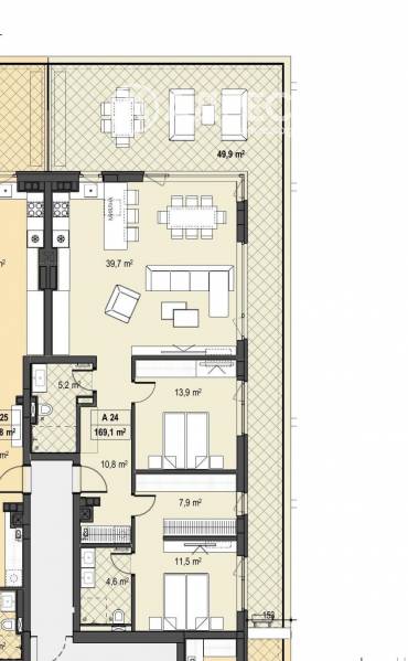 Тристаен апартамент, София, Бояна, 678477, Снимка 1