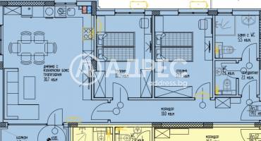 Тристаен апартамент, Варна, м-ст Акчелар, 683481, Снимка 4
