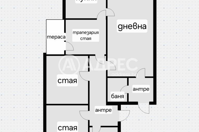 Тристаен апартамент, София, Медицинска академия, 656483, Снимка 1