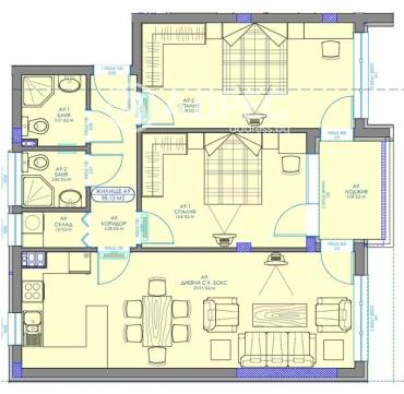 Тристаен апартамент, София, Обеля 2, 684483, Снимка 1