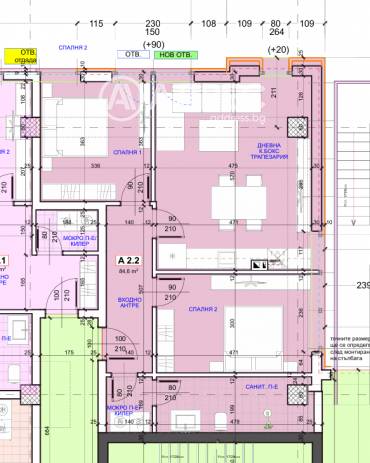Тристаен апартамент, Русе, Здравец изток, 663485, Снимка 1