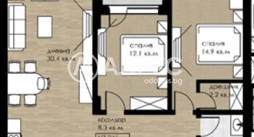 Тристаен апартамент, София, Дружба 2, 688485, Снимка 3