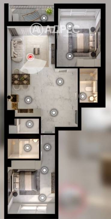 Тристаен апартамент, София, Манастирски ливади - изток, 670486, Снимка 1