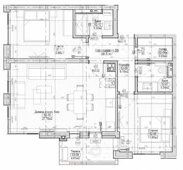 Тристаен апартамент, София, Левски, 685487, Снимка 1