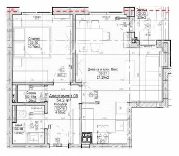 Двустаен апартамент, София, Левски, 685488, Снимка 1