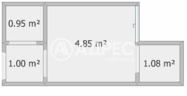 Едностаен апартамент, Стара Загора, Три чучура- юг, 632490, Снимка 1