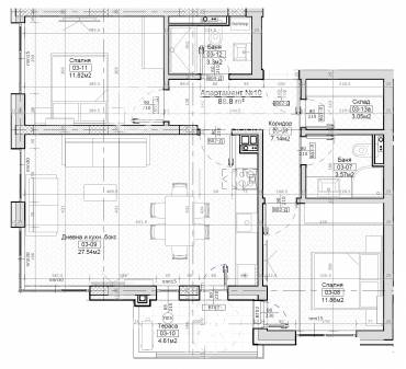 Тристаен апартамент, София, Левски, 685490, Снимка 1