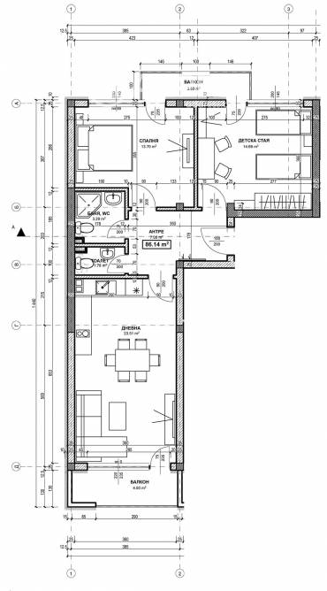 Тристаен апартамент, Варна, к.к. Св.Св. Константин и Елена, 592491, Снимка 2