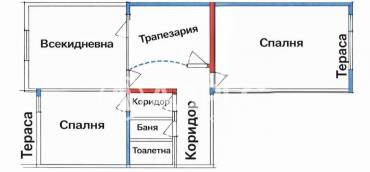Тристаен апартамент, Варна, Нептун, 681491, Снимка 1