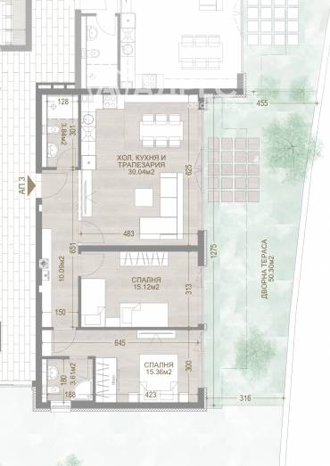 Тристаен апартамент, София, Манастирски ливади - изток, 655492, Снимка 1