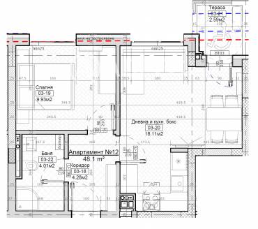 Двустаен апартамент, София, Левски, 685492, Снимка 1