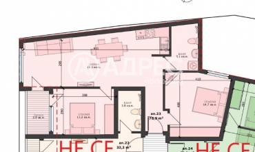 Тристаен апартамент, Варна, Погребите, 668494, Снимка 1