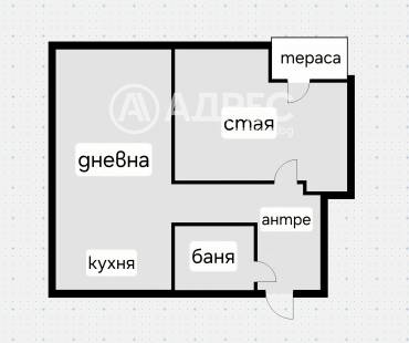 Двустаен апартамент, София, Борово, 669494, Снимка 1