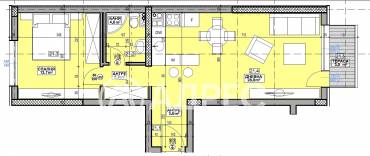 Двустаен апартамент, София, Малинова Долина, 683494, Снимка 1