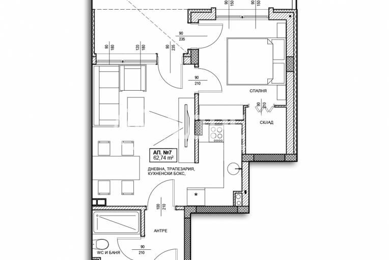 Двустаен апартамент, Поморие, Свобода, 677495, Снимка 3