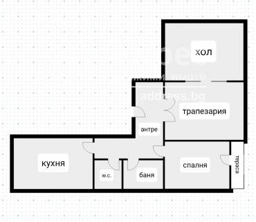 Тристаен апартамент, София, Оборище, 584496, Снимка 1