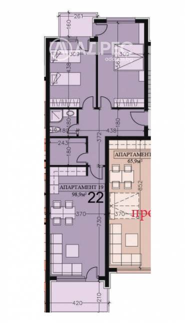 Тристаен апартамент, София, Манастирски ливади - изток, 656499, Снимка 1