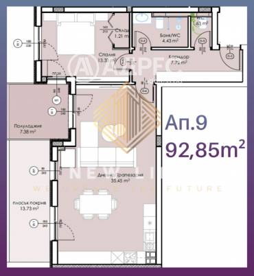 Двустаен апартамент, Пловдив, Въстанически, 669502, Снимка 1