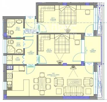 Тристаен апартамент, София, Обеля 2, 684503, Снимка 1