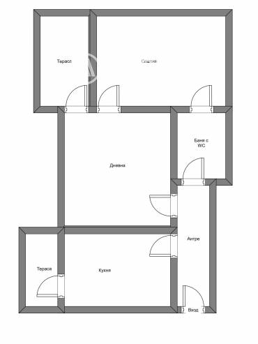 Двустаен апартамент, София, Стрелбище, 688504, Снимка 1